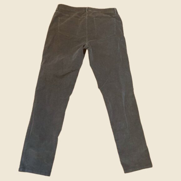 J. Jill Pants 14T Rich Brown Mid-Rise Soft Corduroy 5 Pocket Zipper Belt Loops - Picture 3 of 11